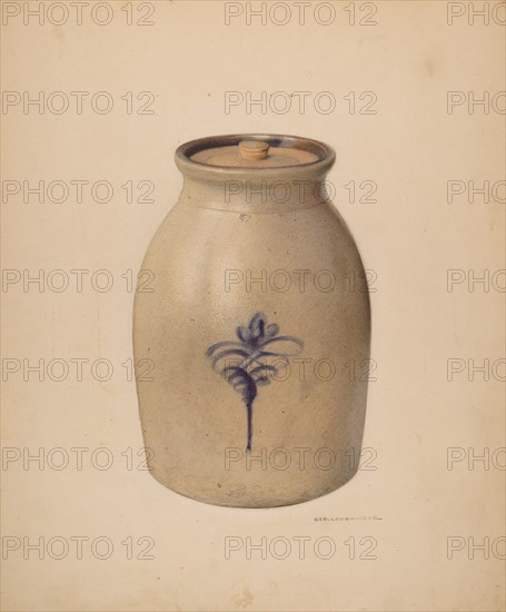 Jar, c. 1938. Creator: George Loughridge.