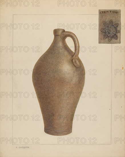 Jug, c. 1937. Creator: Charles Garjian.