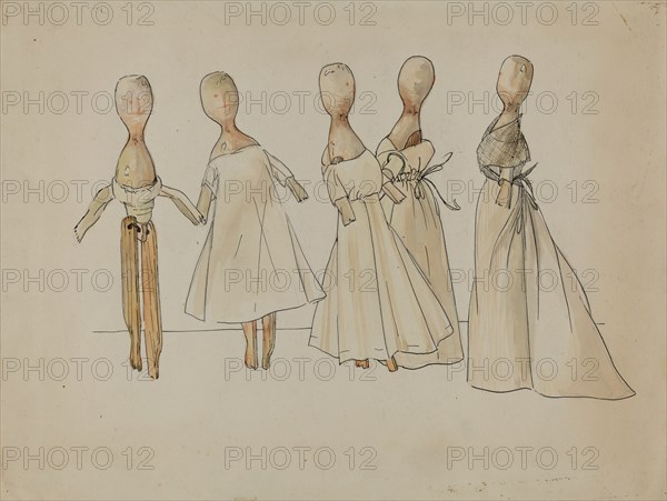 Dolls, c. 1936. Creator: Rosalia Lane.