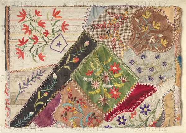 Crazy Quilt, 1935/1942. Creator: Edith Magnette.