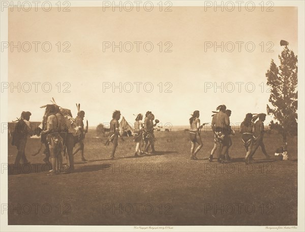 Arikara Medicine Ceremony - Dance of the Fraternity, 1908. Creator: Edward Sheriff Curtis.