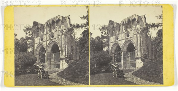 Dryburgh Abbey - Tomb of Sir Walter Scott, Mid 19th century. Creator: George Washington Wilson.