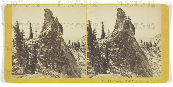 Cloud's Rest, Yosemite, Cal., 1855/75. Creators: Kilburn Brothers, BW Kilburn.