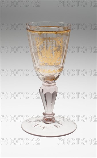 Wine Glass, Bohemia, c. 1800. Creator: Bohemia Glass.