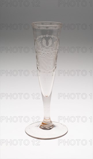 Champagne Glass, Bohemia, c. 1800. Creator: Bohemia Glass.