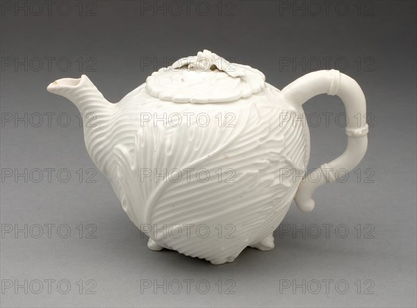 Teapot, Chelsea, 1747/49. Creator: Chelsea Porcelain Manufactory.