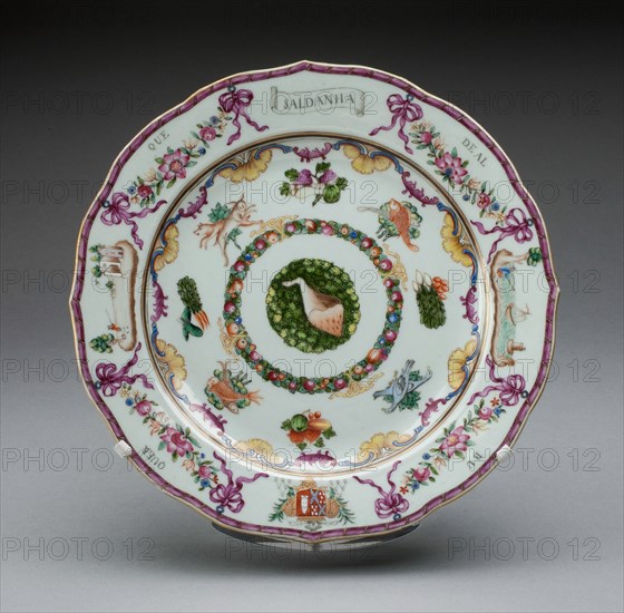 Plate, China, 1760/70. Creator: Jingdezhen Porcelain.