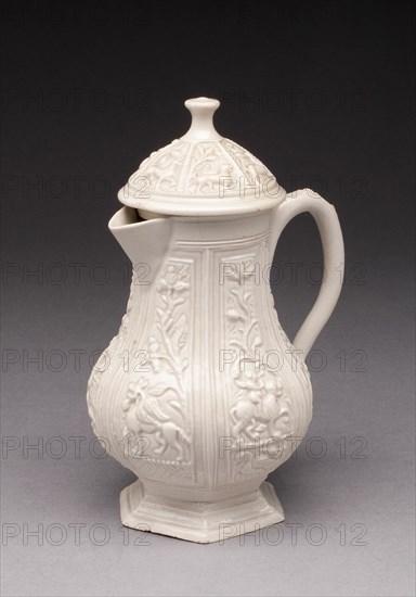 Coffee Pot, Staffordshire, c. 1750. Creator: Staffordshire Potteries.