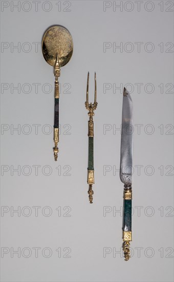 Fork, Knife, and Spoon, Germany, southern, c. 1600. Creator: Unknown.