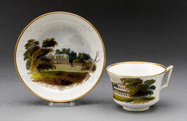 Cup and Saucer, Burslem, c. 1815. Creator: Wedgwood.