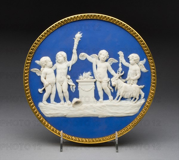 Plaque with Sacrifice to Hymen, Burslem, 1789. Creator: Wedgwood.