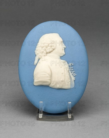 Medallion with Portrait of Carolus Linnaeus, Burslem, 1800/25. Creator: Wedgwood.