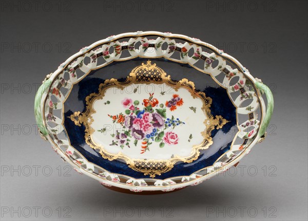 Basket, Worcester, c. 1770. Creator: Royal Worcester.