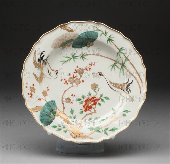 Plate, Worcester, c. 1770. Creator: Royal Worcester.