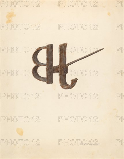 Branding Iron, 1938. Creator: Alfonso Moreno.