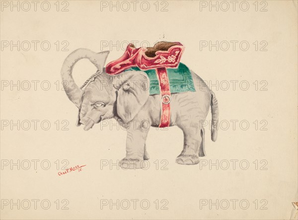 Bank: Elephant, 1938. Creator: Charles Moss.