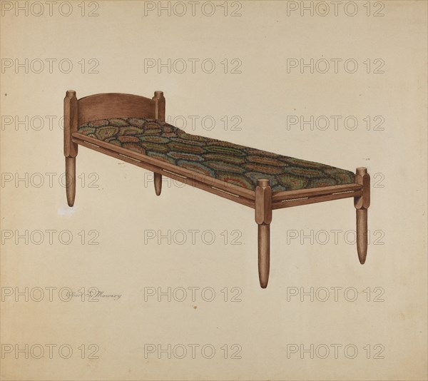 Shaker Bed, 1935/1942. Creator: Elbert S. Mowery.