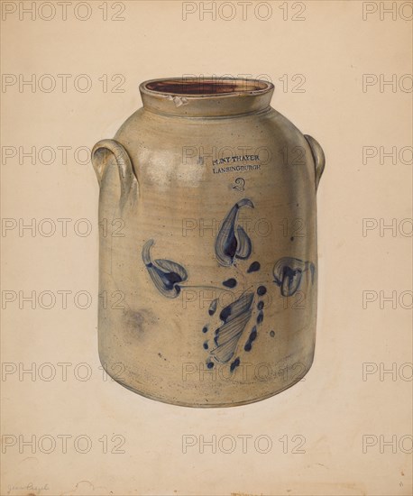 Jar, probably 1937/1938. Creator: Jean Peszel.