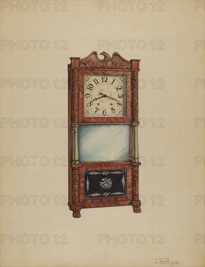 Shelf Clock, c. 1936. Creator: Lawrence Phillips.