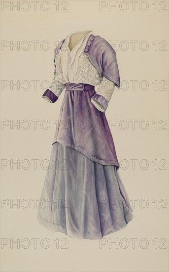 Afternoon Gown, c. 1936. Creator: Ray Price.