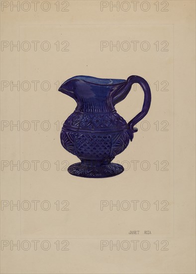 Cream Pitcher, 1935/1942. Creator: Janet Riza.