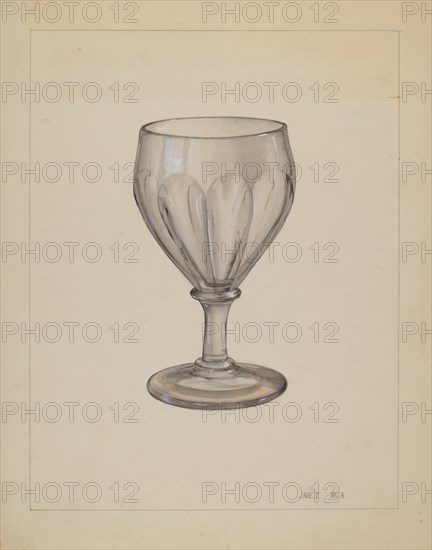 Goblet, c. 1936. Creator: Janet Riza.