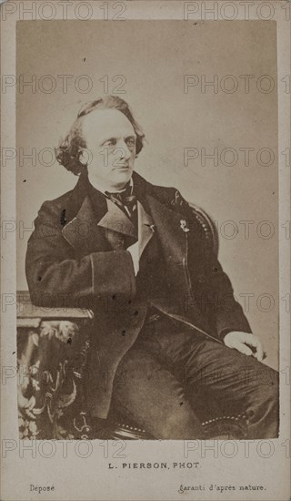 Portrait of the pianist and composer Henry Litolff (1818-1891) . Creator: Photo studio Mayer & Pierson.