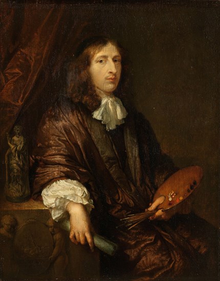 Self-Portrait, c. 1670. Creator: Netscher, Caspar (1639-1684).