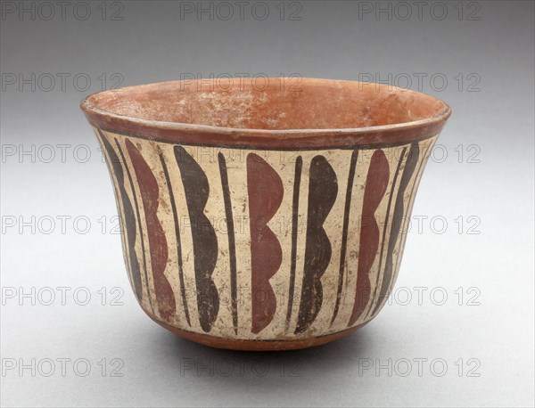 Bowl with Repeated Curved and Straight Vertical Motifs, 180 B.C./A.D. 500. Creator: Unknown.