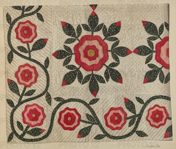 Quilt, 1935/1942. Creator: Suzanne Roy.