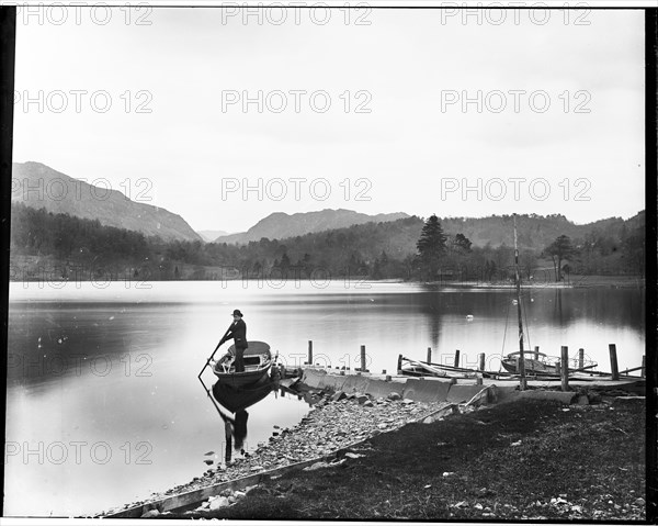 Coniston Water, Coniston, South Lakeland, Cumbria, 1886. Creator: London Midland and Scottish Railway.