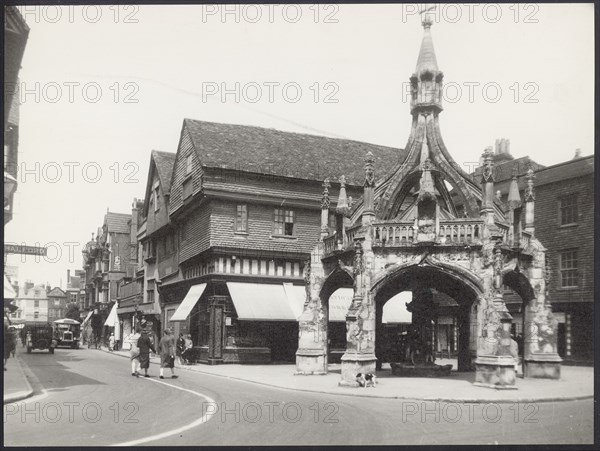 Poultry Cross, Silver Street, Salisbury, Wiltshire, 1925-1935. Creator: Unknown.