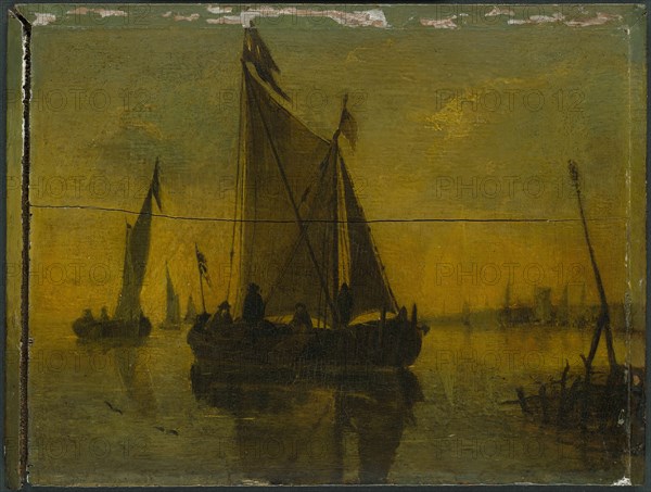 Boats in an Estuary, 17th century. Creator: Unknown.