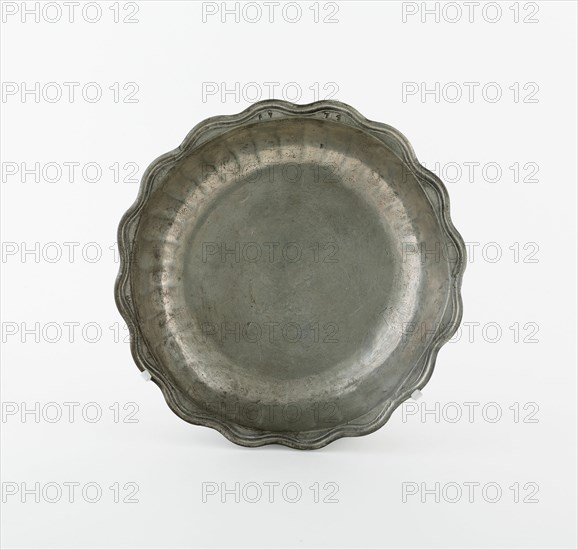 Bowl with Scalloped Edge, France, 1774. Creator: Unknown.