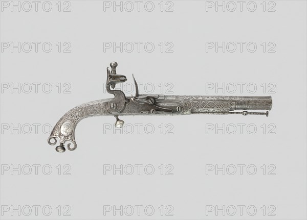 Flintlock Belt Pistol, Scotland, 1775. Creator: Leigh Thomas Murdoch.