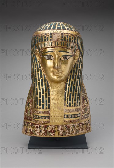 Mummy Mask, Egypt, Late Ptolemaic Period-early Roman Period, 1st century BCE. Creator: Unknown.