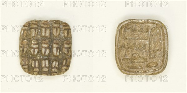 Plaque: 15 Scarabs/”Amunhotep”, Egypt, Middle Kingdom, Dynasty 12 (about 2055-1650 BCE) OR... Creator: Unknown.