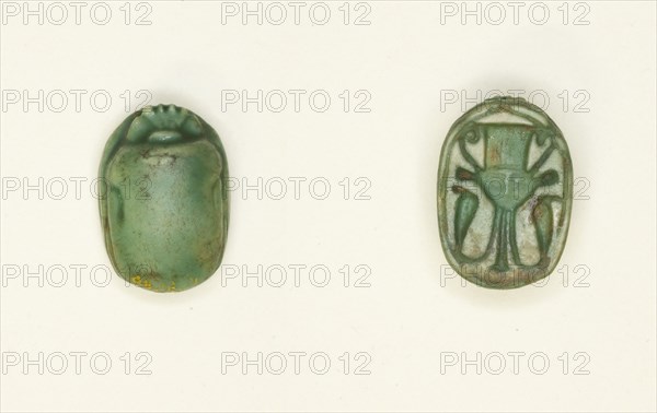 Scarab: Hathor Sistrum, Egypt, New Kingdom, Dynasty 18 (about 1550-1295 BCE). Creator: Unknown.