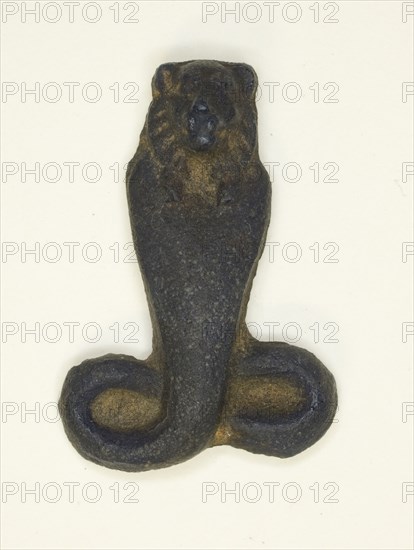 Amulet of a Cobra with Lioness Head, Egypt, Ptolemaic Period-Roman Period (?) (4th century BCE... Creator: Unknown.