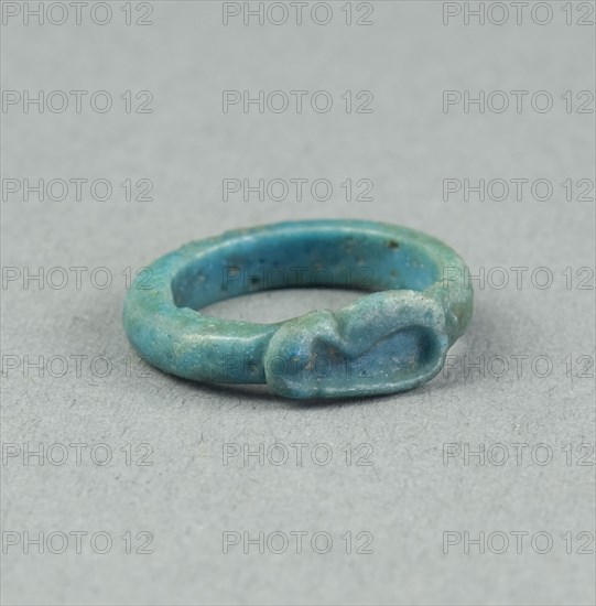 Ring: Figure of Serpent Uto (?), Egypt, New Kingdom, Dynasty 18 (about 1390 BCE). Creator: Unknown.