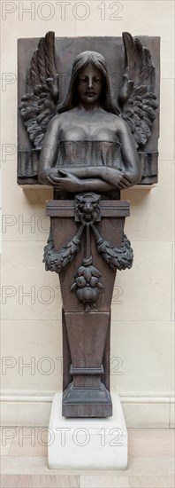 Winged Victory Figure, from the Cornice of the Title Guarantee Building, 1898. Creator: Julius R. Rollin.