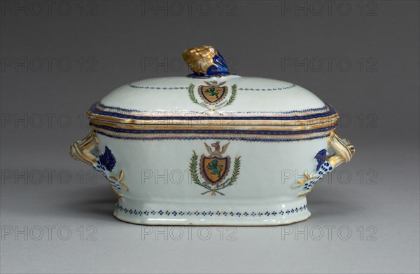 Tureen with Cover, c. 1787/90. Creator: Unknown.