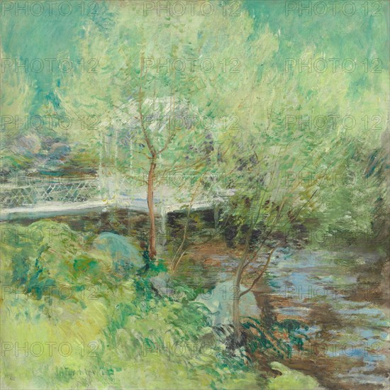 The White Bridge, after 1895. Creator: John Henry Twachtman.