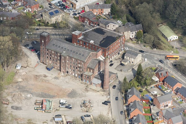 Spotland Bridge New Mill, a disused cotton spinning mill, Rochdale, 2019. Creator: Historic England.