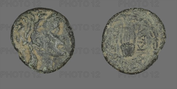 Coin Depicting the God Apollo, about 88-50 BC.