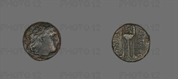 Coin Depicting the God Apollo, 316-297 BCE, issued by Cassander.