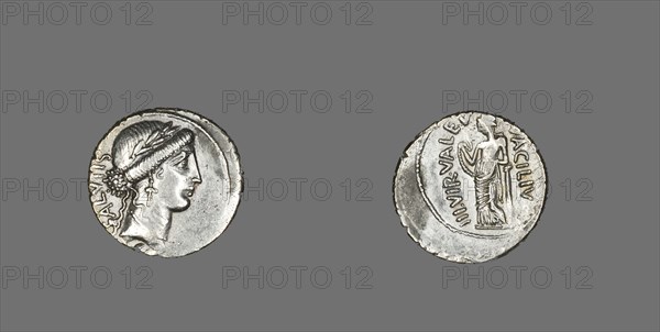Denarius (Coin) Depicting the Goddess Salus, 49 BCE.