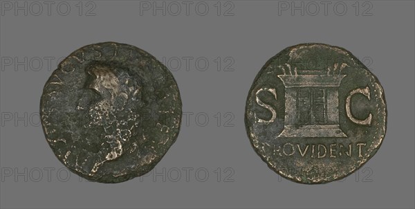 As (Coin) Portraying Emperor Augustus, 22-30.