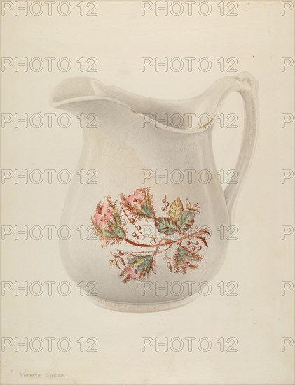 Pitcher, c. 1939.