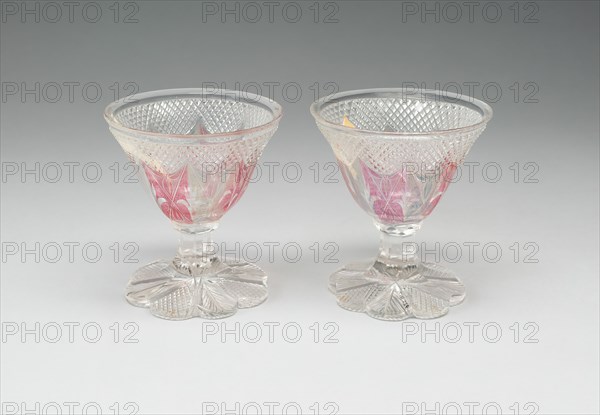 Set of Two Wine Glasses, Friesland, 19th century. Creator: Unknown.